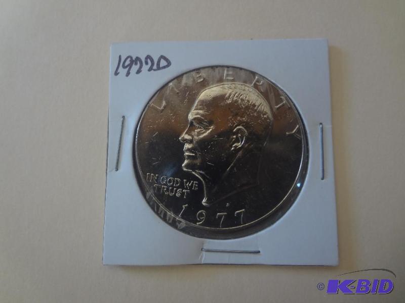 1977-D Eisenhower Dollar - Grade EF...