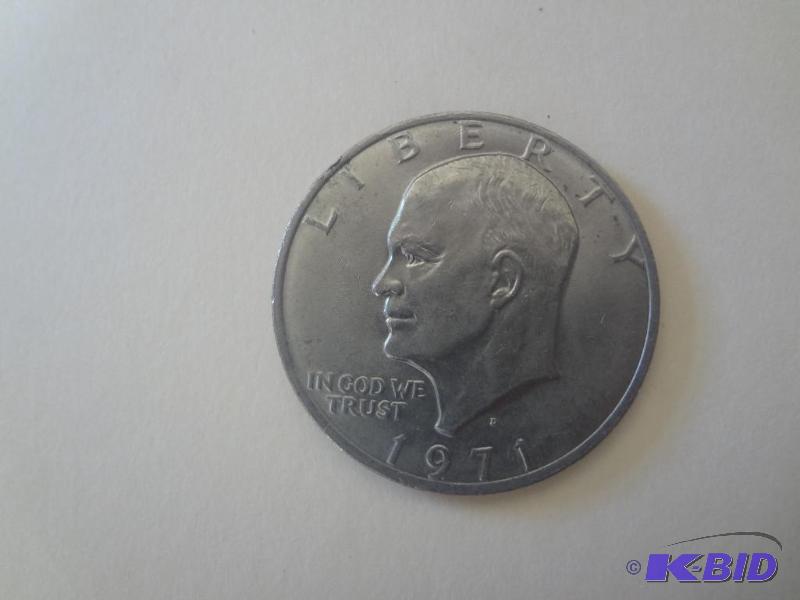 1971-D Eisenhower Dollar - Grade EF...
