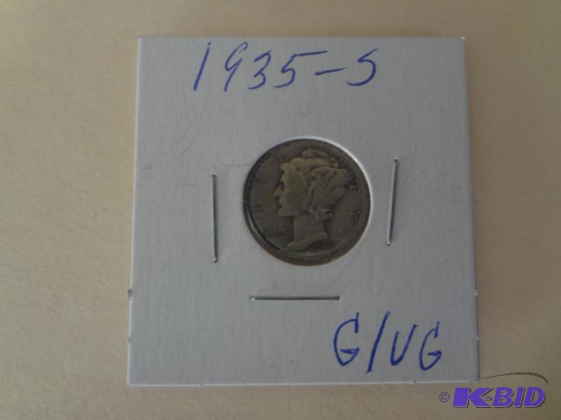 1935-S Mercury Dime...