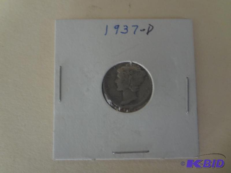 1937-D Mercury Dime...