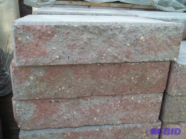 LARGE RETAINING WALL CAP RED  GRAY...