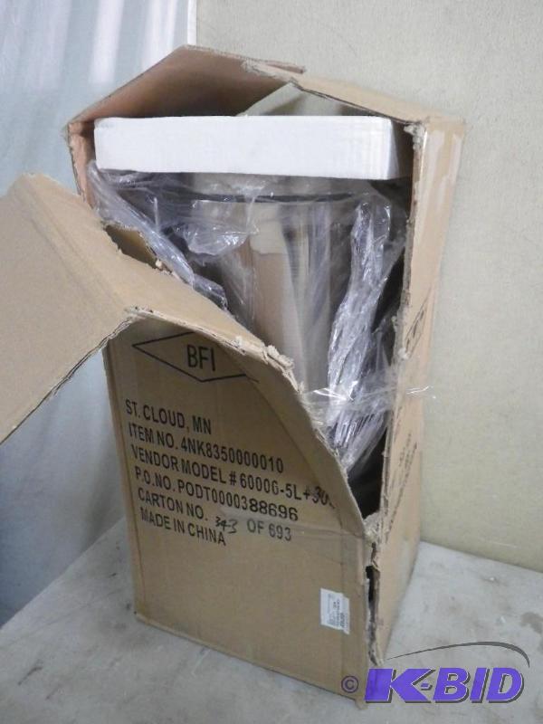 2 Stainless steel trash cans...