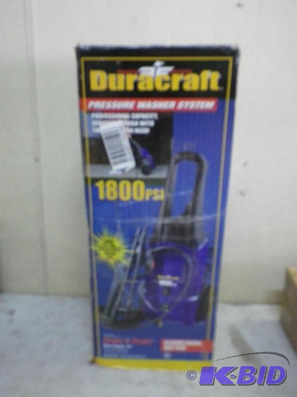 Duracraft 1800 psi pressure washer,...