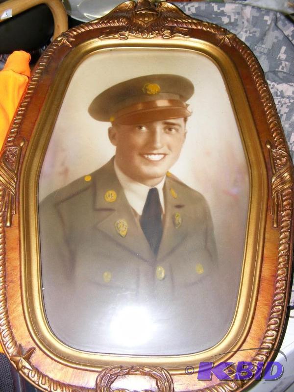 lot 12 image: Military Picture and Frame...