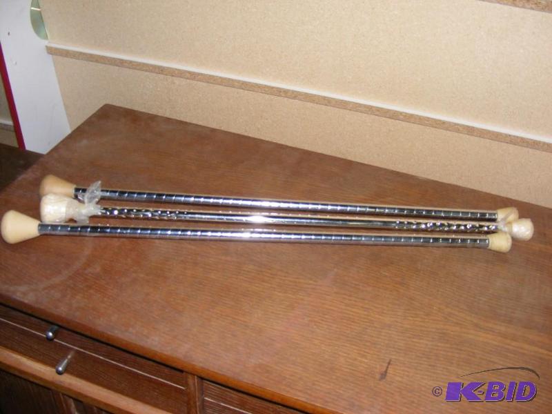 lot 19 image: Three Older Majorette Batons. &nbsp...