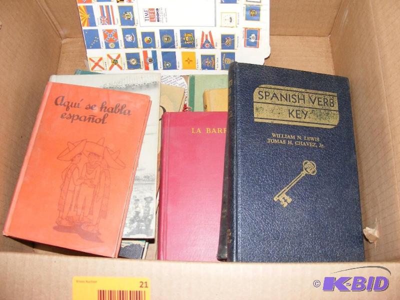 lot 21 image: Spanish Books...