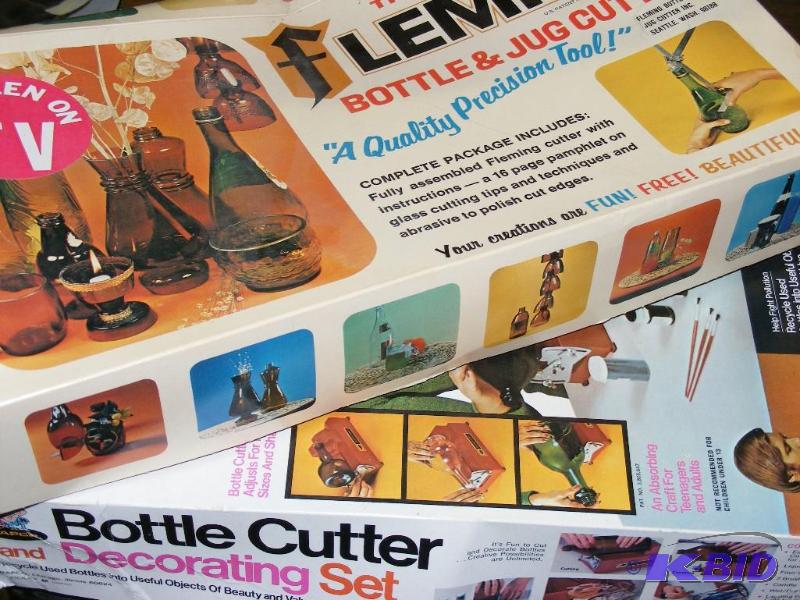 lot 43 image: 2 Bottle and Jug Cutters, do not kn...