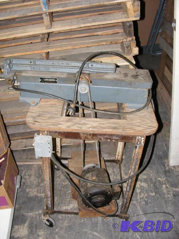lot 44 image: Sears Roebuck Planer on a stand...