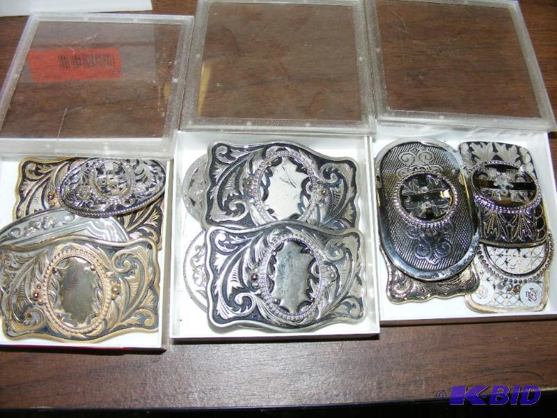 lot 57 image: lot of belt buckle blanks&nbsp...