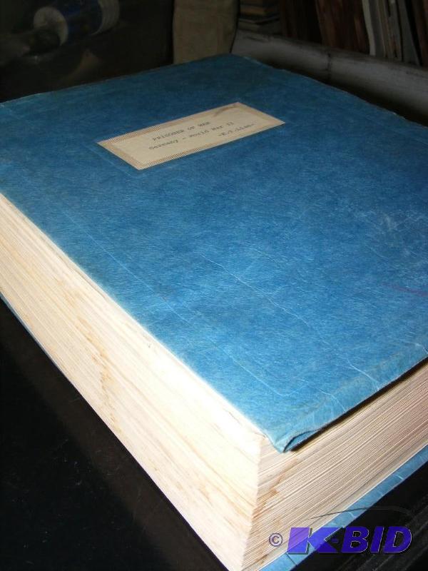 lot 84 image: Signed Prisoner of War Book Manuscr...