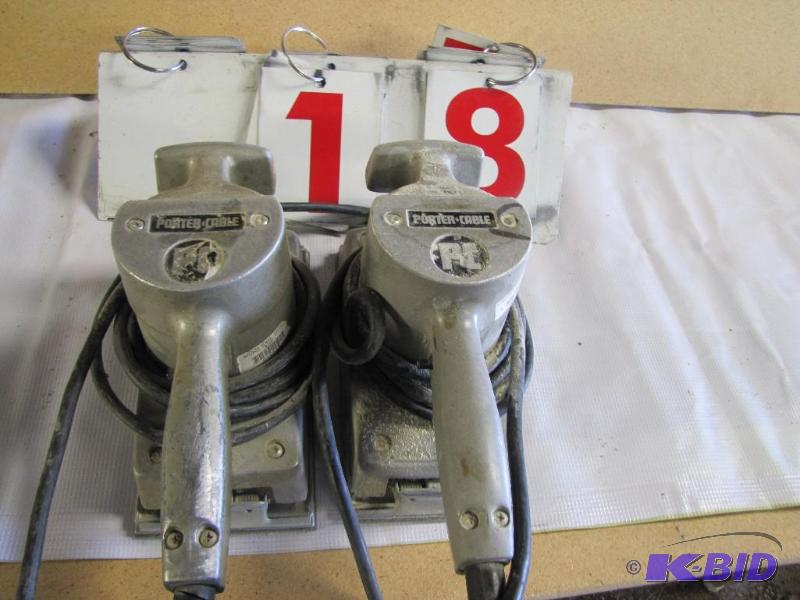Lot of 2 Porter Cable Flat Sanders....