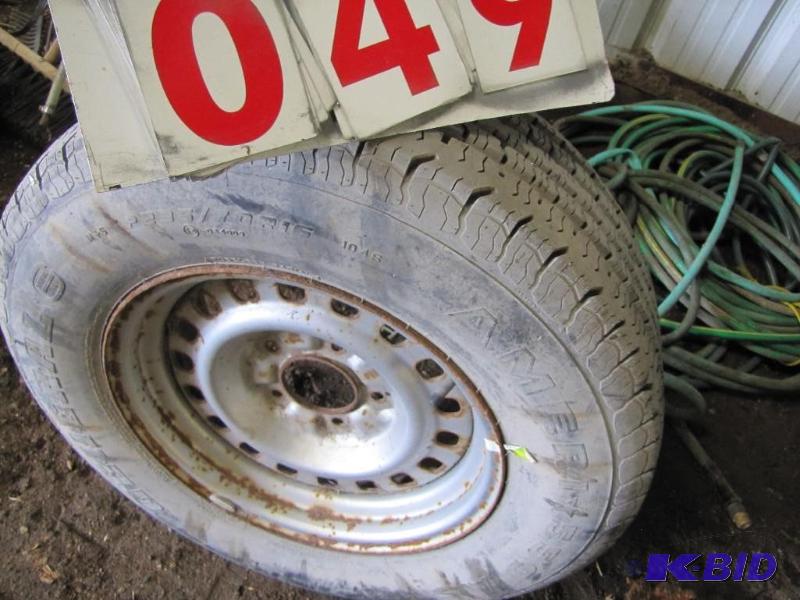 Spare tire for Ford truck. Good rub...