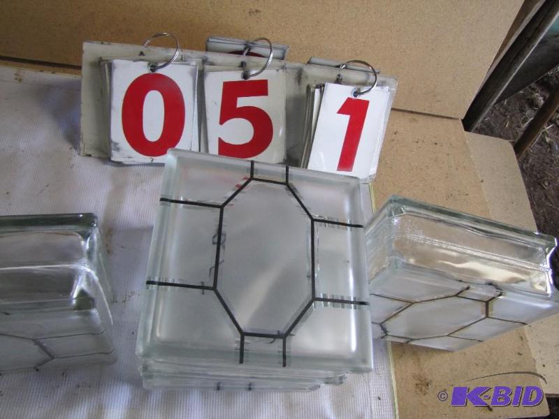 Lot of 12 new glass block....
