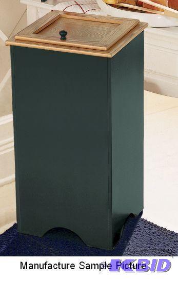 lot 10 image: Stylish Green Trash Bin - Solid and...