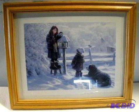 lot 121 image: Solid Oak Framed Picture - &quotFo...