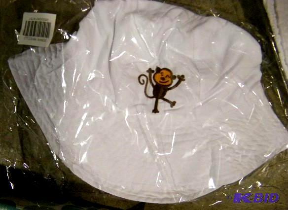 lot 146 image: Large White Kids Sunshade Hat - Mon...