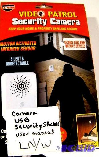 lot 44 image: US Patrol Video Security Camera - C...