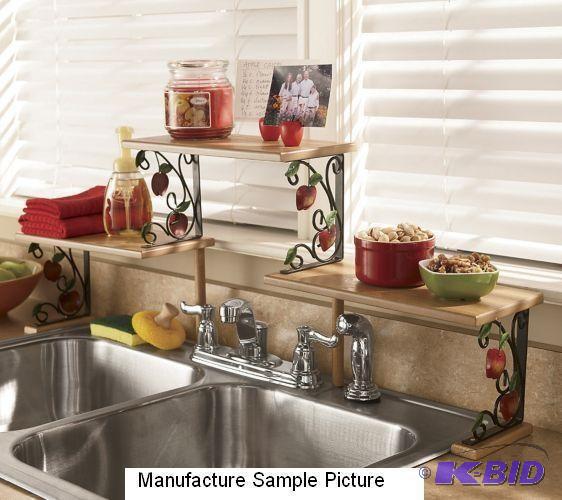 lot 62 image: Two Tier Apple Over the Sink Shelf ...