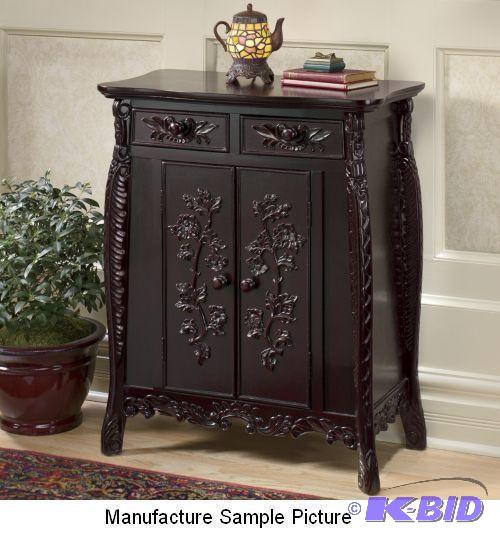 lot 76 image: Juliette Carved Double Door Cabinet...