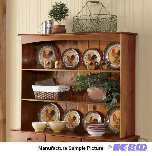 lot 91 image: Walnut Finish Display Hutch - Hutch...