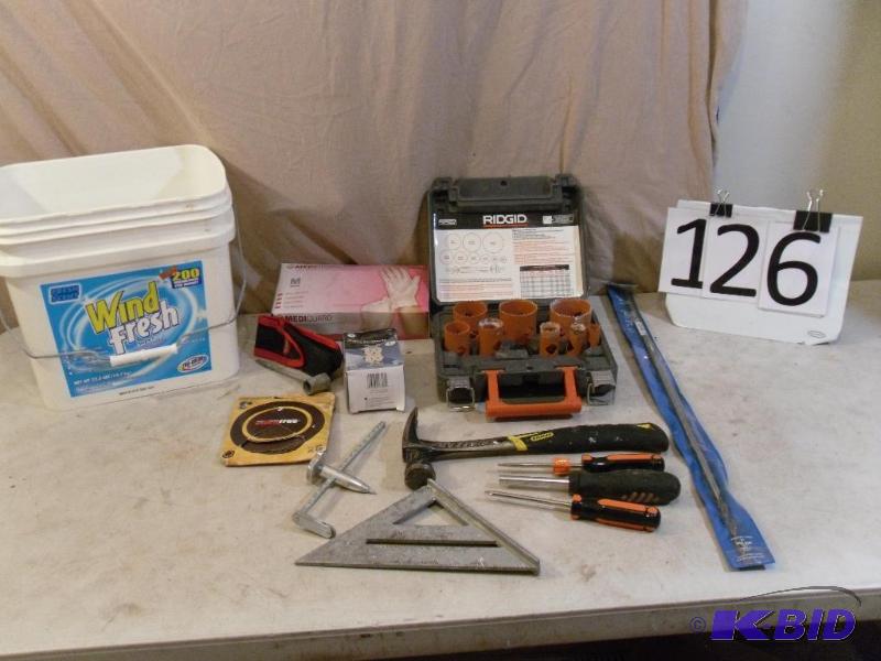 lot 126 image: Rigid Hole Saw Kit in Case (Missing...