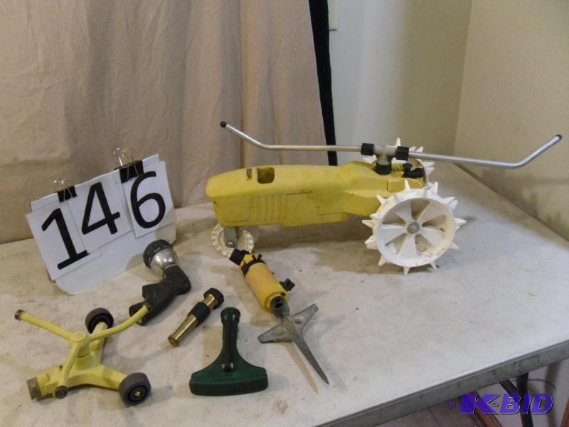 lot 146 image: Metal Nelson Tractor (Follows Hose)...