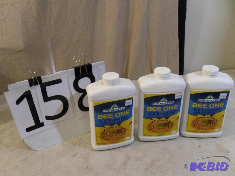lot 158 image: 3 Bottles of Hydrotek Bee One 223...