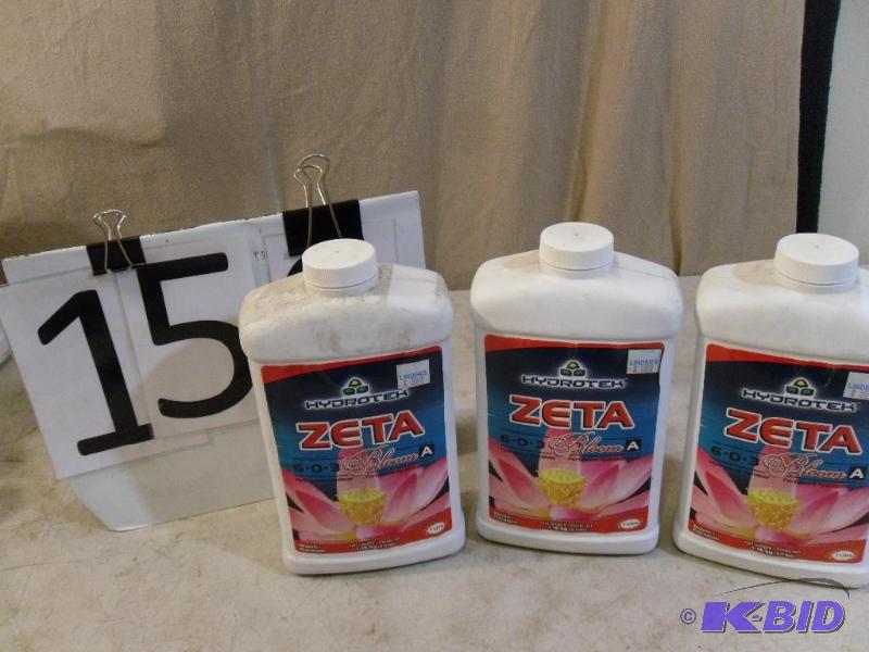 lot 159 image: 3 New Bottle of Hydrotek Zeta 603...