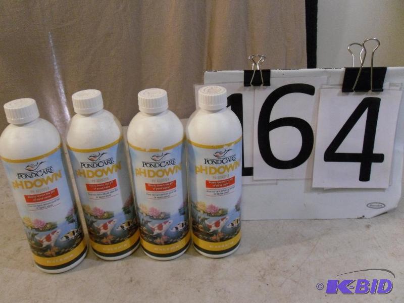 lot 164 image: Lot of 4 New Bottles of Pondcare PH...