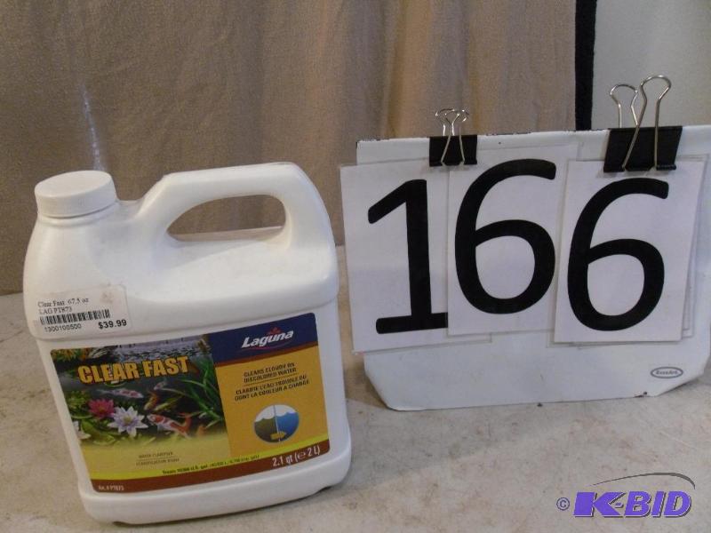 lot 166 image: One New Jug of Laguna Clear Fast Wa...
