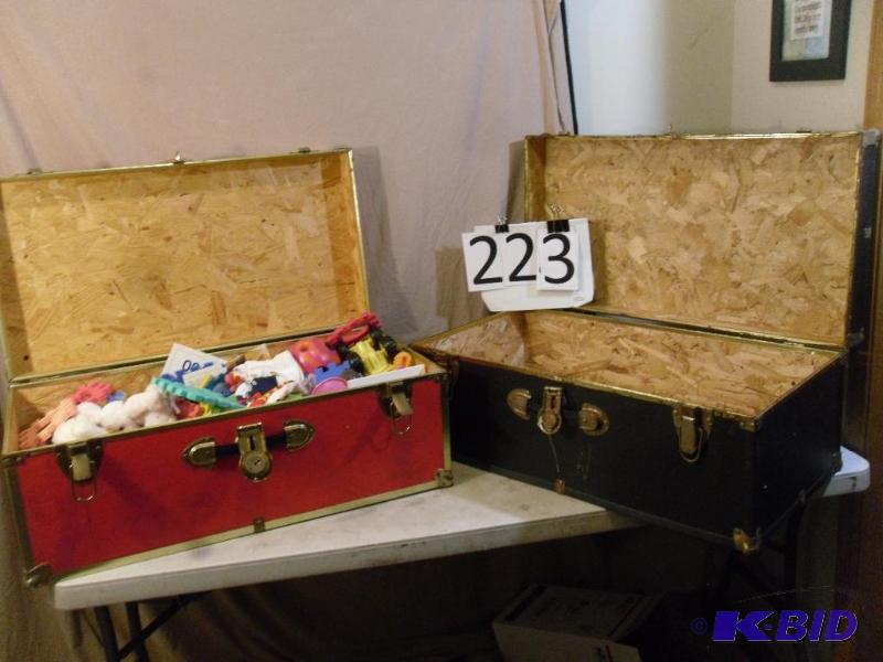lot 223 image: 2 Trunks. One Full of Assorted Toys...