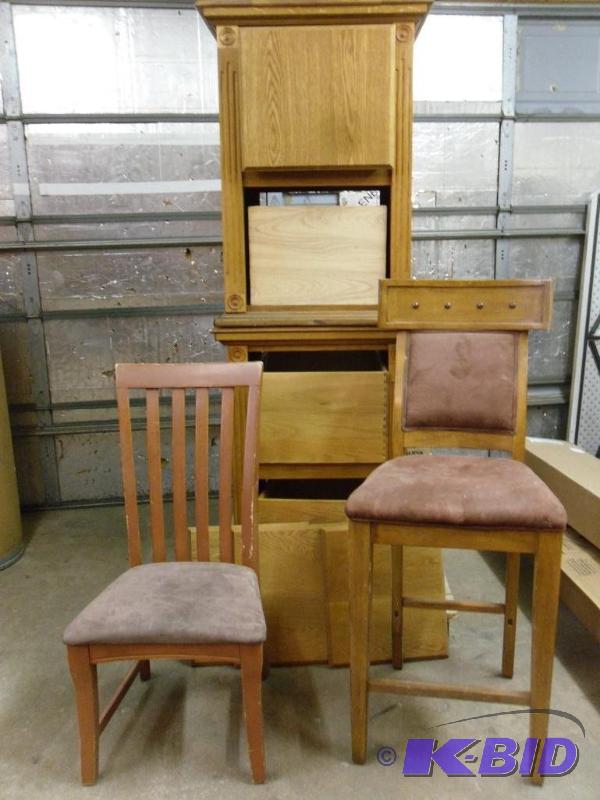 lot 245 image: 2 Large Wood Drawers  Nightstands ...