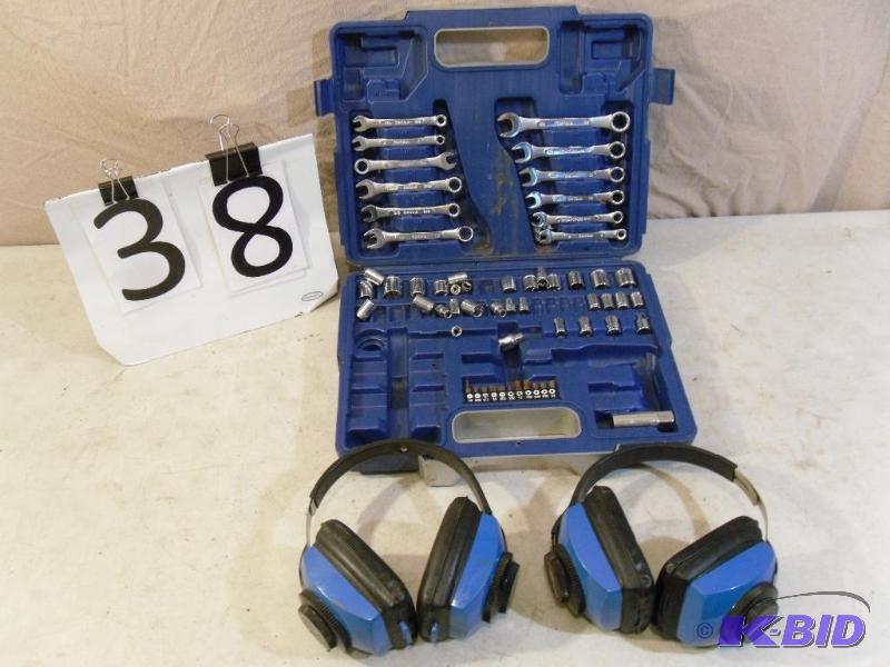 lot 38 image: Partial Tool Set in Case and 2 Pair...