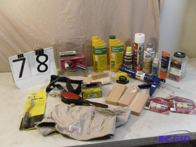 lot 78 image: Lot of Tools and Supplies. Blu-Mol ...