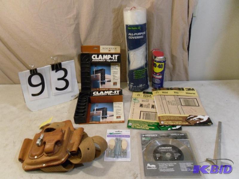 lot 93 image: Toolbelt, 2 New Rockler Clamp It As...