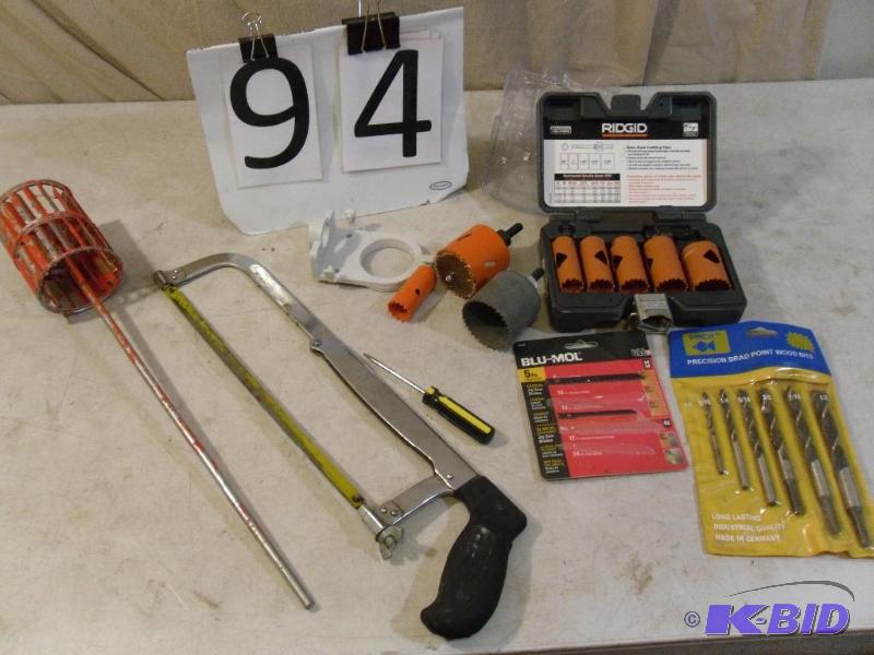 lot 94 image: Rigid Hole Saws (4 out of 5 are new...