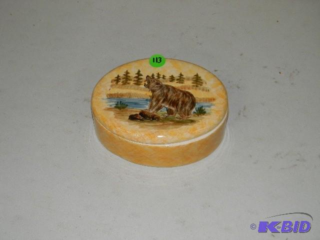 Ceramic bear box...