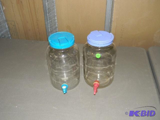 Lot of 2 glass pitchers...