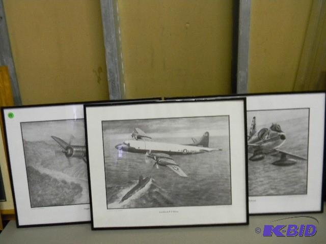 Lot of 3 very cool framed pictures ...