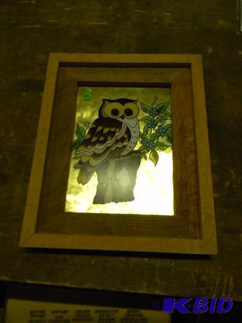 Hand painted owl picture - very coo...