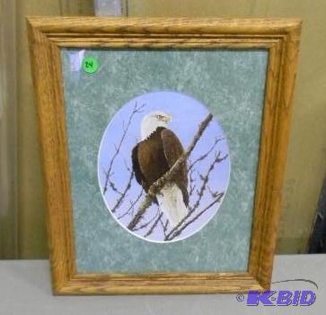 Vey cool framed bald eagle picture ...