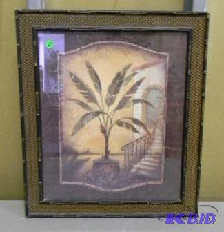Beautiful framed palm tree picture ...