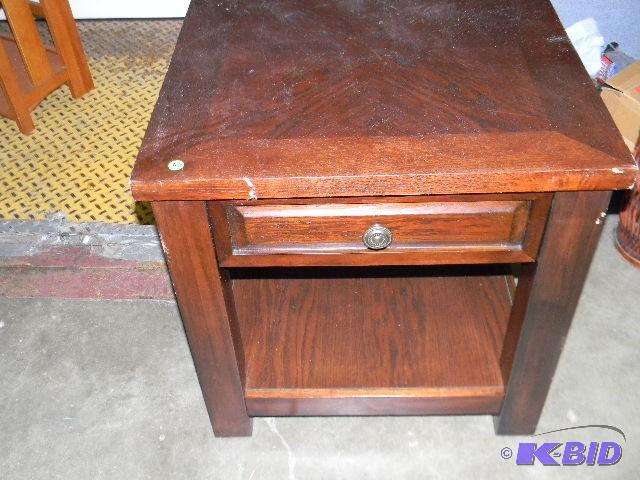 Wooden end table with drawer...