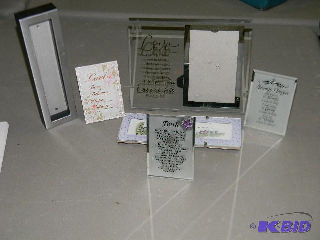 Lot of 6 different glass pictures...
