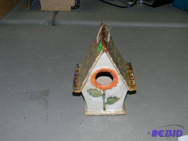 Ceramic bird house...