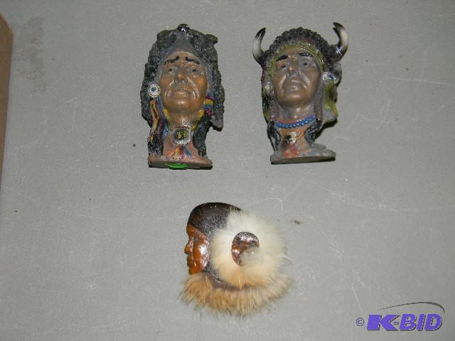 Lot of 3 Indian head trinkets...