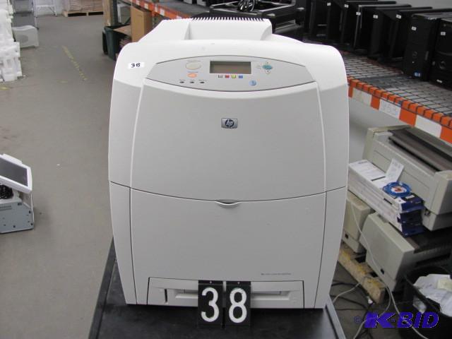 lot 38 image: HP color laserjet 4600dn printer. T...