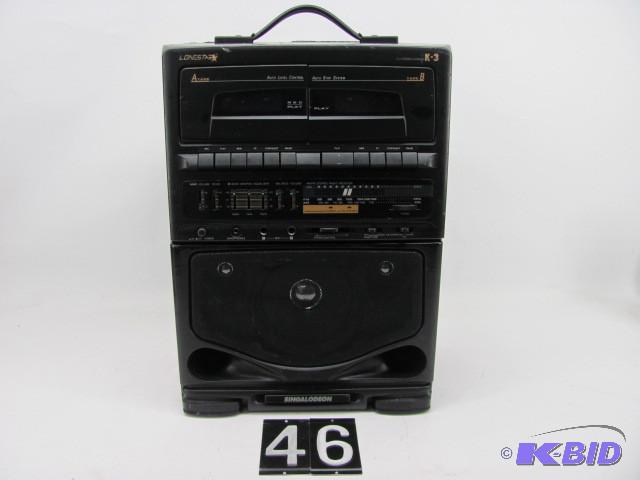 lot 46 image: Lonestar K-3 AMFM radio karaoke m...