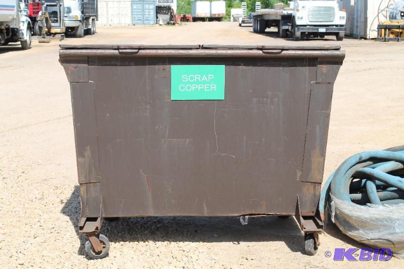 lot 27 image: Steel Recycling Bin  Measures...