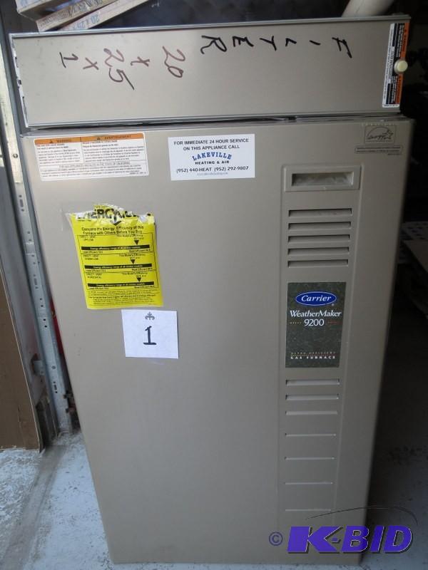 Carrier Natural Gas Furnace, 93% AF...
